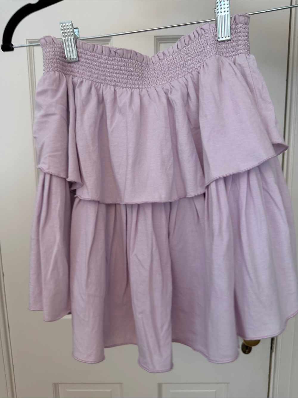 LoveShackFancy Lavender Smocked Ruffle Tank - Picture 3 of 6